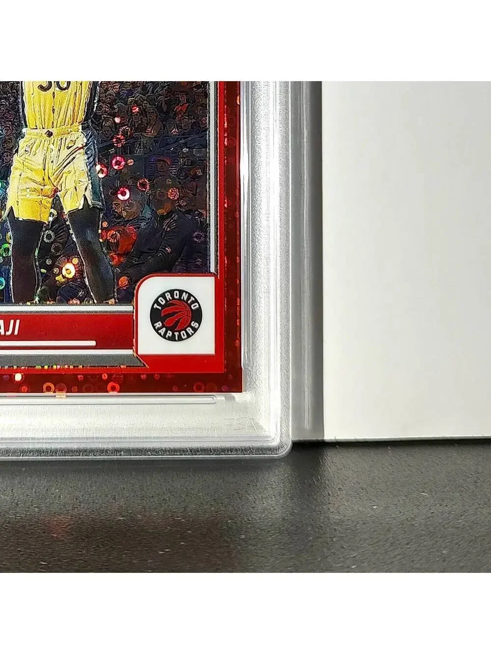 Ochai Agbaji 2023 Panini Hoops Premium #62 30/149 Red Disco Prizm PSA 10 Gem